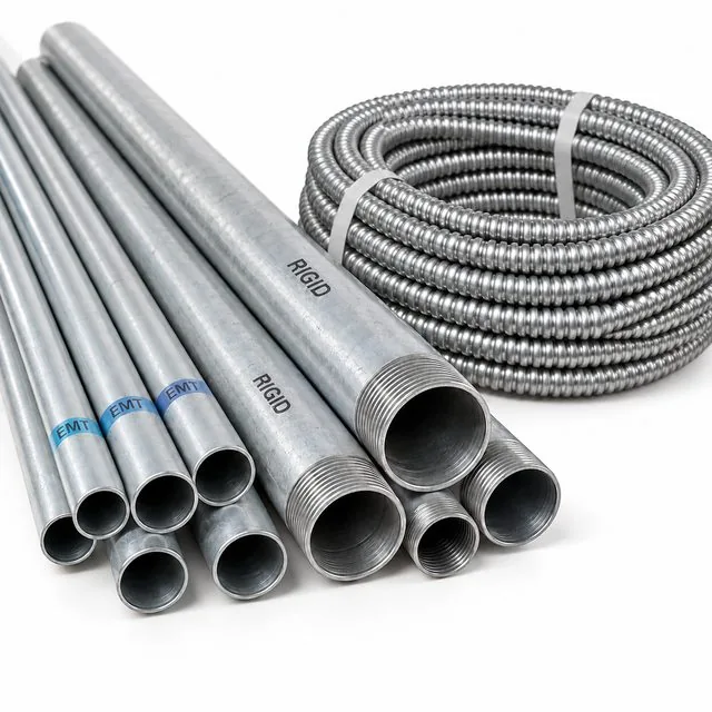 EMT, rigid and flexible conduit