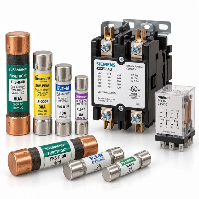 Fuses, Contactors & Motor Control