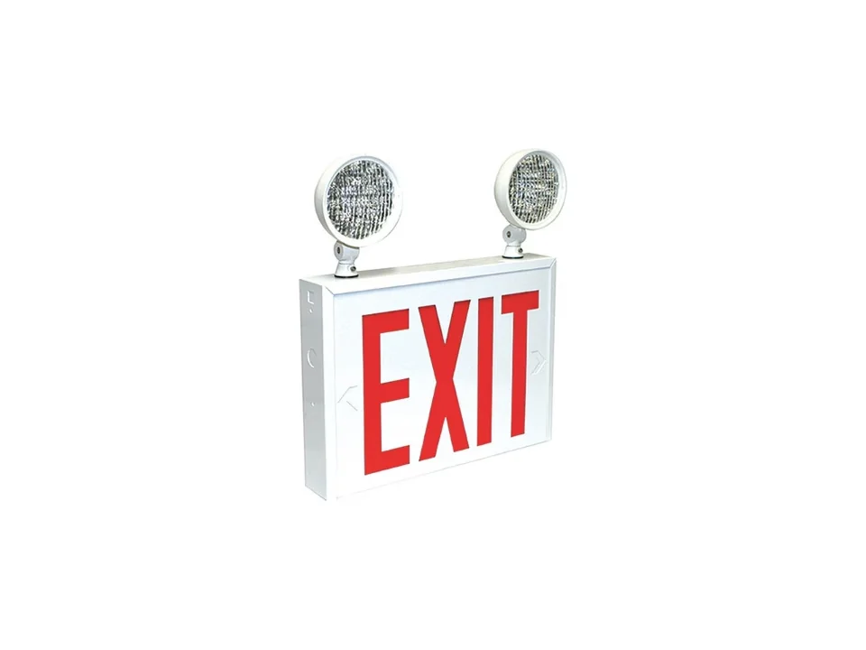 NYC-approved two-head exit light