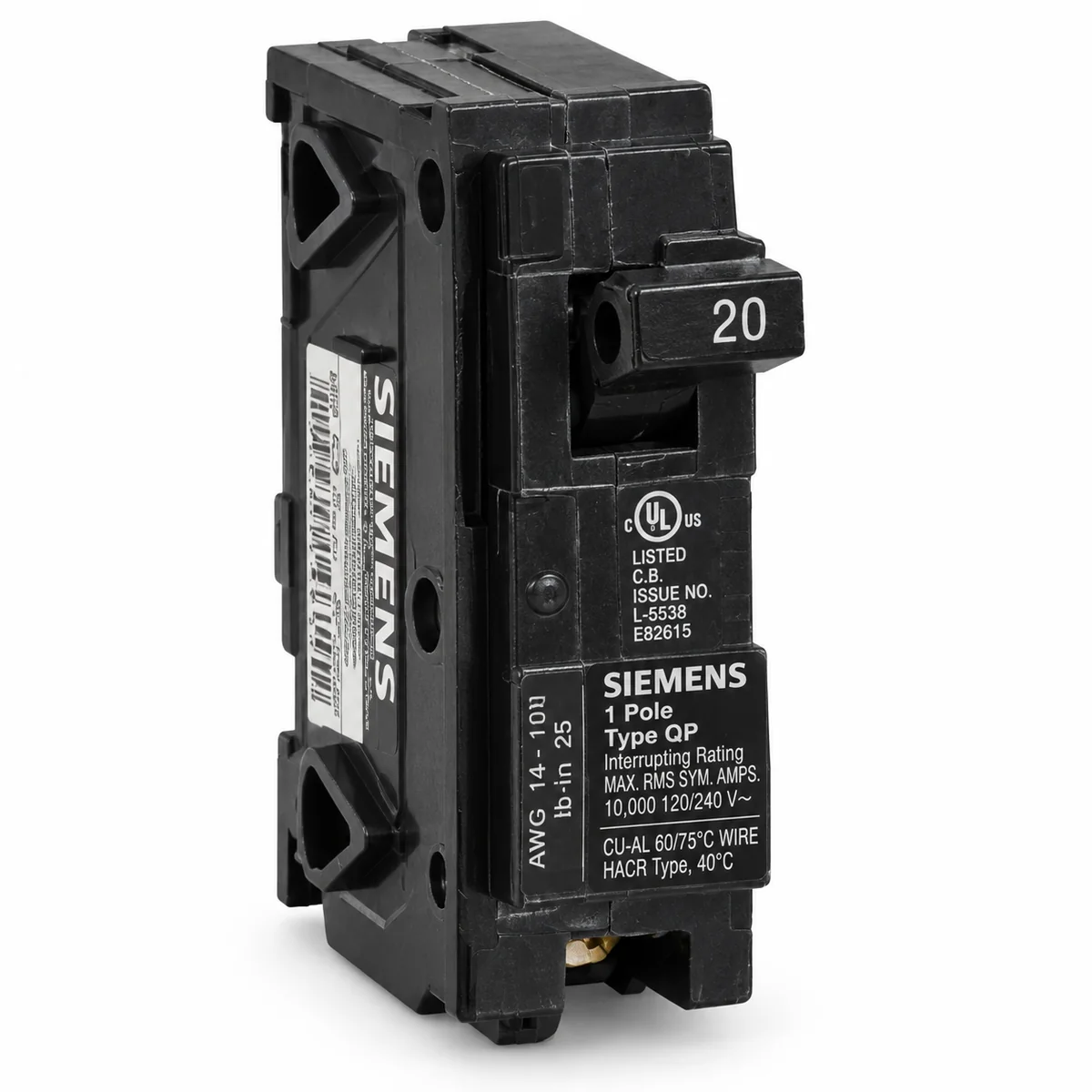 Siemens 20A 1P Breaker