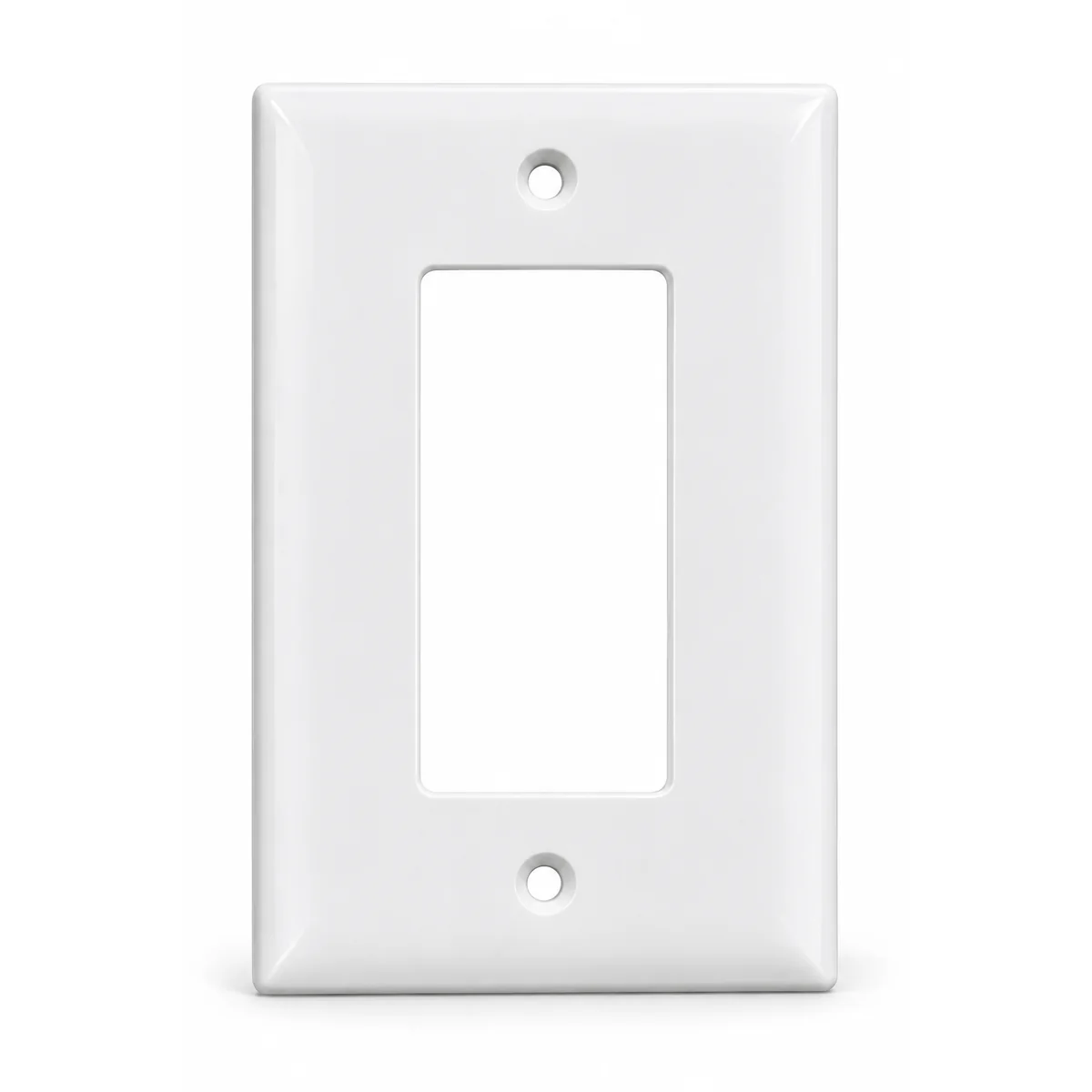 1G STD Decora Switch Plate White LD-7101