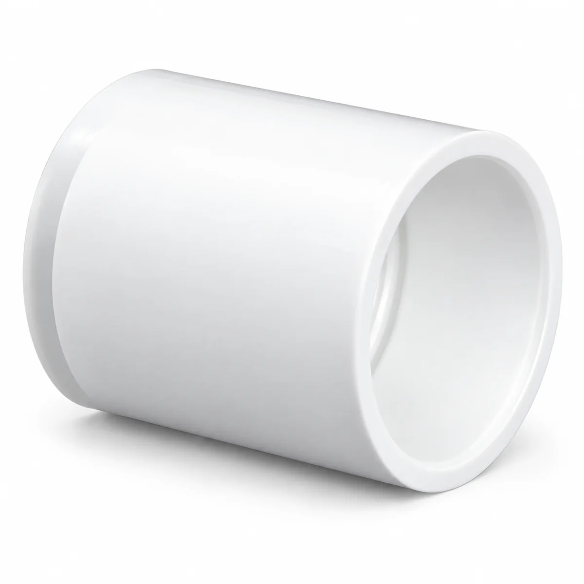 1/2" Plumbing PVC Coupling Sch. 40 WHITE 90/box