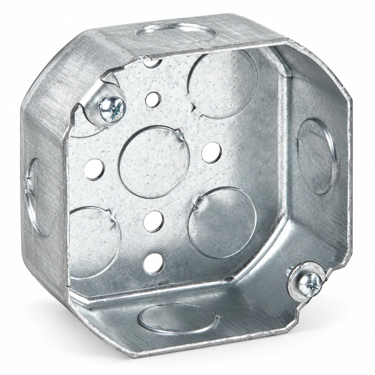 4" Octagon Box Drawn with 1/2" KOs (50/case)