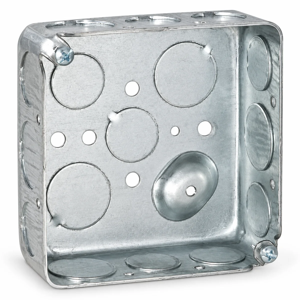 4" Box Drawn with 1/2" & 3/4" KOs (50/case)