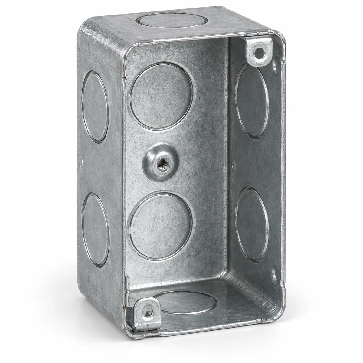 4 x 2" Handy Box, 1/2" KO Round Side 1-7/8" Deep