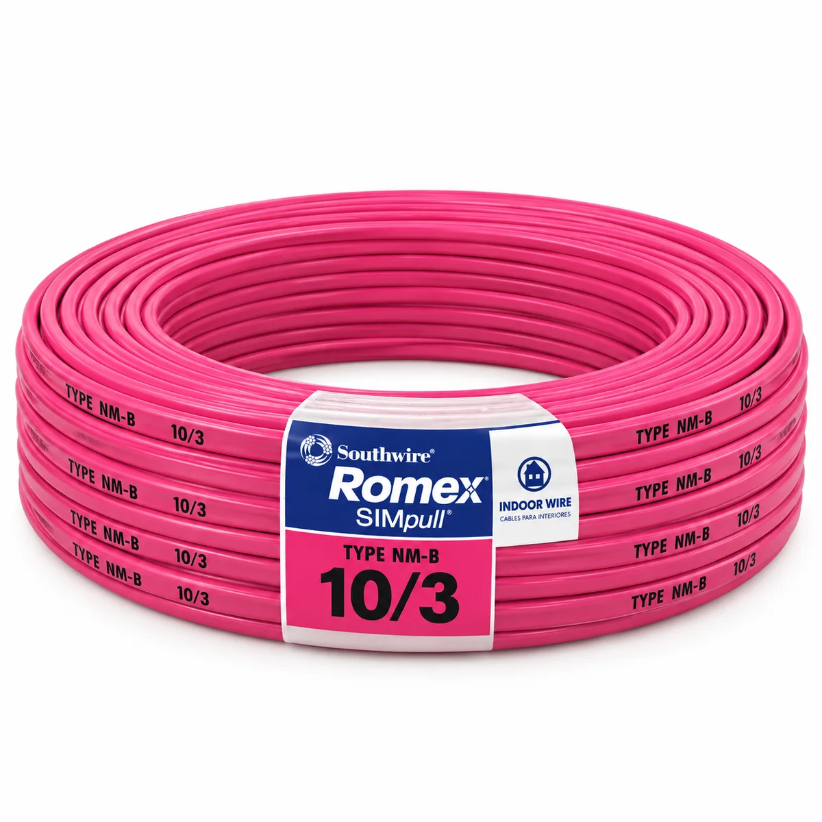 Southwire 10/3 Solid Romex SIMpull CU NM-B W/G Wire