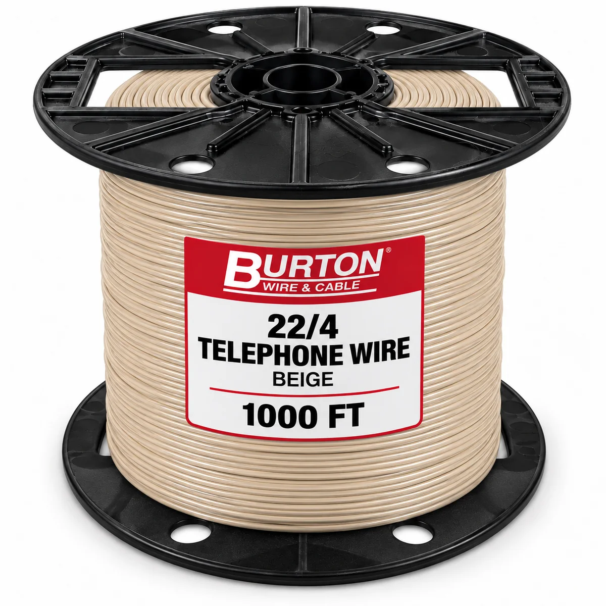 Telephone Wire 22/4 Beige Solid (UL) CL3R OR CMR C(UL) (1000FT)